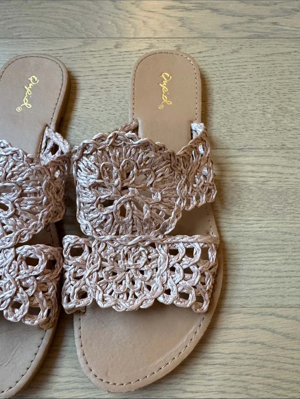 Crochet sandals